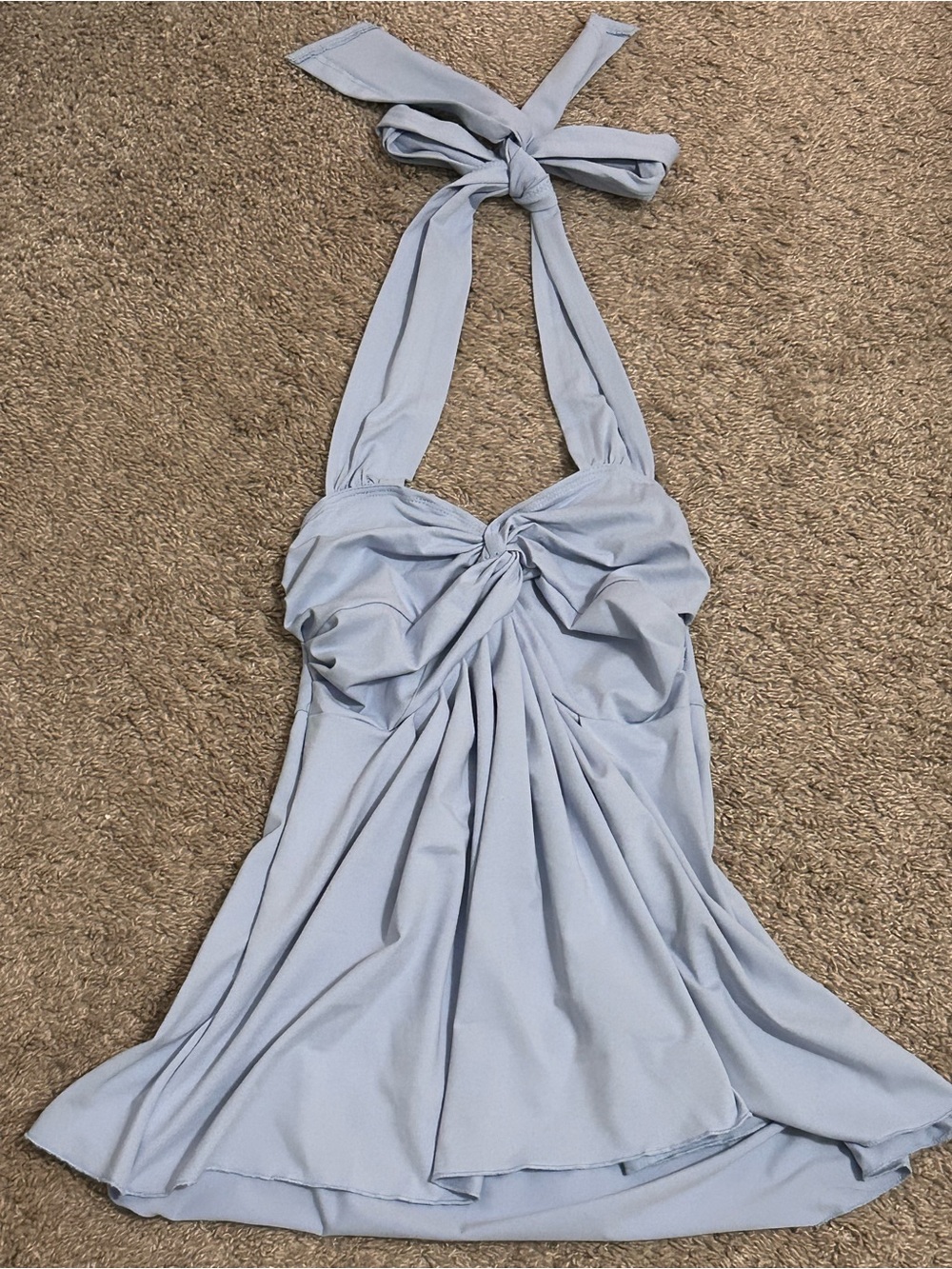Baby blue halter top